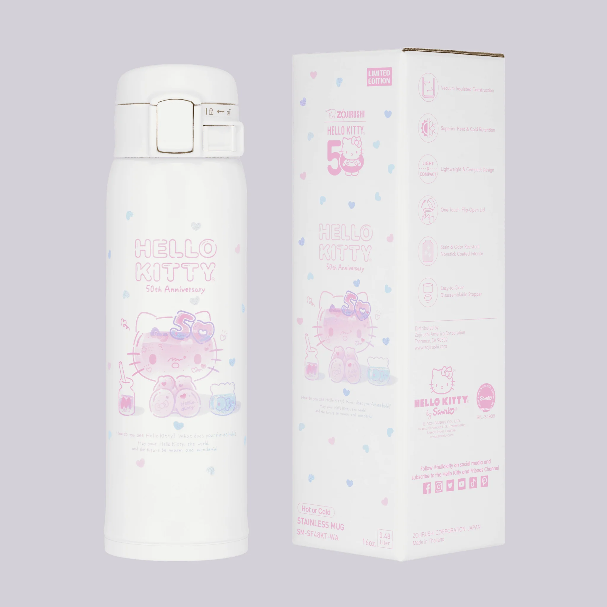 HELLO KITTY® 50th Anniversary Stainless Mug SM-SF48KT - Image 8